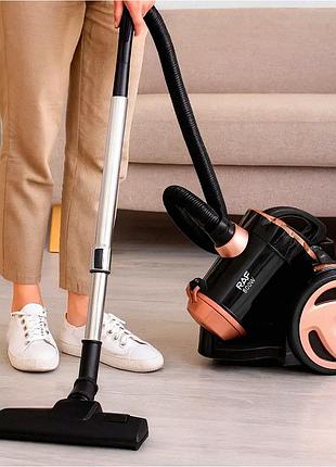 Пилосос powerclean r8711 потужність 800 вт контейнерний чорний для дому з довжиною кабелю 3.2 м