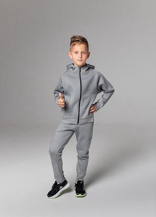 Детский спортивный костюм с утеплением gc athletics серый 140 см