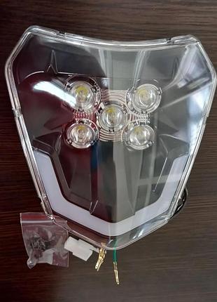 Лед фара ктм, фара geon, ktm, kayo, bse, profactory, фара на мотоцикл