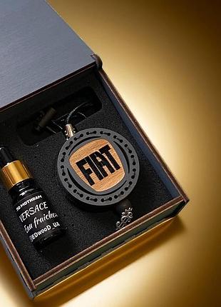 Ароматизатор в машину с логотипом з натурального дерева fiat ( фіат ) armani «acqua di gio»