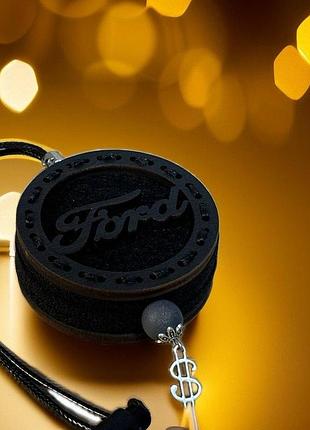 Деревянный ароматизатор с логотипом ford (форд) вирезной bubble gum
