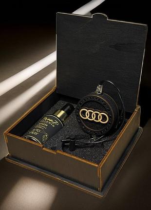 Дерев'яний ароматизатор (подвійний ефект) audi ( ауді)