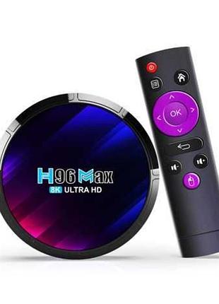 Смарт тв приставка h96 max v13 4/32 гб smart tv box android 13