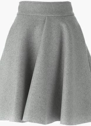 Красивая теплая шерстяная юбка солнце-кльош, размер m2 фото