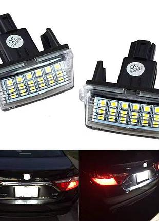 Led подсветка номера toyota camry, corolla, prius, yaris, verso (комплект 2-шт)