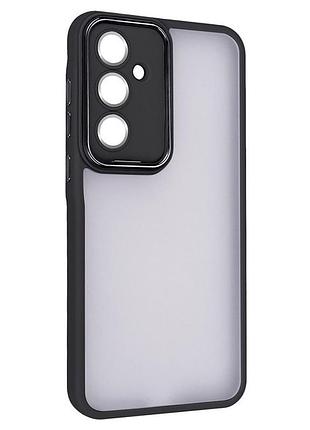 Чохол fiji lens для samsung galaxy a35 5g (a356) бампер матовий з захистом блока камер black