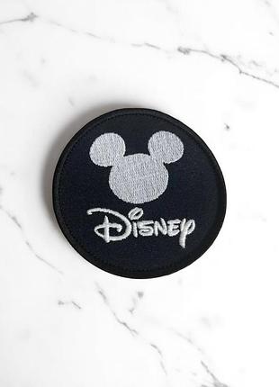 Шеврон нашивка "disney mikki mouse" чорний 80 мм