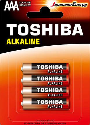 Батарейка toshiba alkaline lr03 aaа (ціна за 4 шт)
