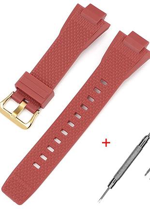 Ремінець для casio g-shock gst-b400 red gd