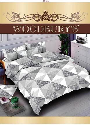 Постельное белье полуторное woodbury's ранфорс пакистан 145х210 w2104s