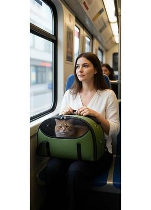 Сумка переноска для собак и котов шик №1-18х50х31
