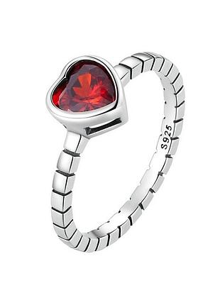 Срібна каблучка серце 077-10853