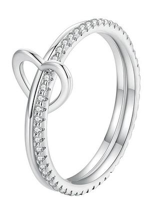 Серебряное кольцо с кубическим цирконием 077-10795
