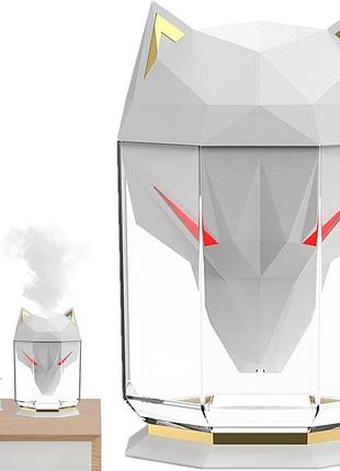 Увлажнитель воздуха / мини арома диффузор с rgb подстветкой в виде головы волка