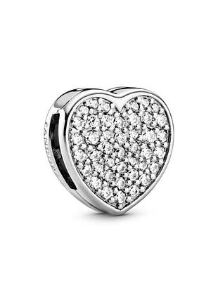 Намистина pandora reflexions "серце pave" 798684c01