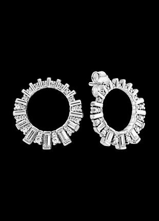 Серебряные серьги pandora (супер шоп) 297545cz