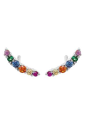 Серебряные серьги 076-10334