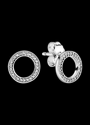 Серебряные серьги 290585cz