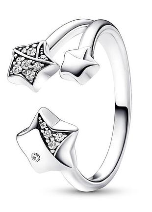 Серебряное кольцо звезды 033-00056