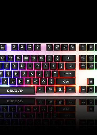 Ukc 8930 игровая клавиатура usb проводная rgb подсветка