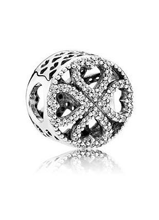 Серебряный шарм пандора 791808cz