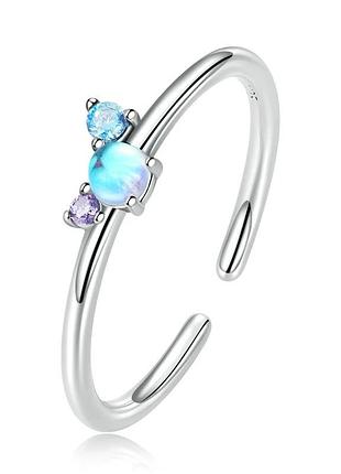 Серебряное кольцо с кубическим цирконием 077-11051