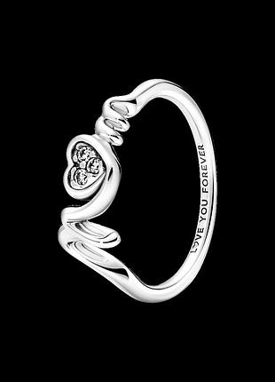Серебряное кольцо pandora "мамочка" 191149c01