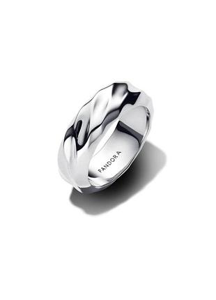 Серебряное кольцо pandora широкое волнистое 193886c00 52