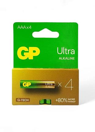 Батарейка щелочная gp ultra alkaline lr03 aaa