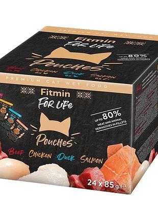 Fitmin for life cat pouch мультипак (24x85 г)