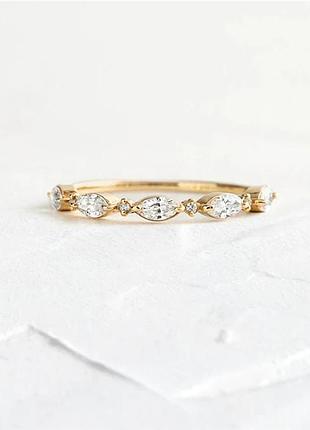 Серебряное кольцо в позолоте 076-10064
