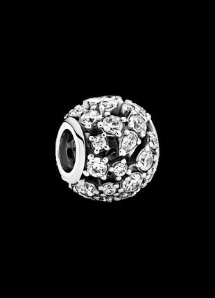 Серебряный шарм (бусина) на браслет или цепочку сияние 799225c01