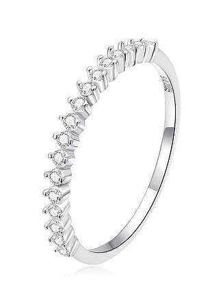 Серебряное кольцо pavé