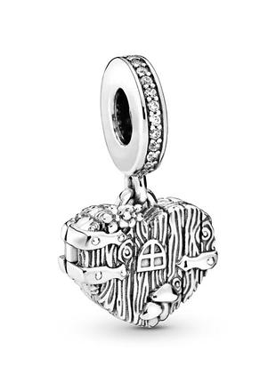 Серебряный шарм pandora "любимый дом" 798284cz