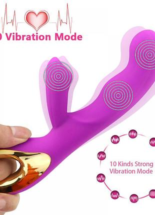 Двойной вибратор g-spot с ручкой 2