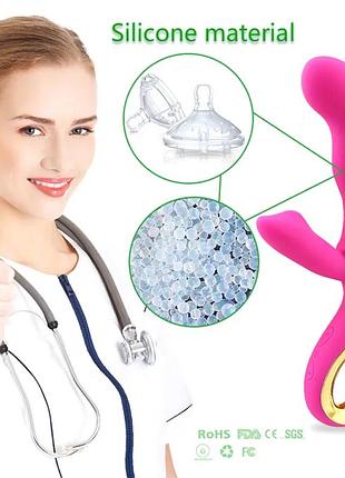 Двойной вибратор g-spot с ручкой 10