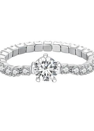 Серебряное кольцо с кубическим цирконием 077-10932