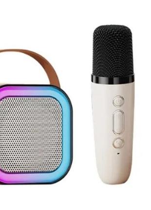 K12 караоке + bluetooth колонка + 2 бездротові мікрофони