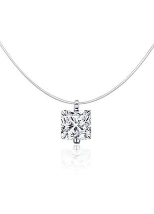 Серебряное ожерелье с кубическим цирконием 077-10776