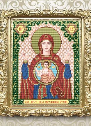 Схема для вишивання бісером ікони. присвіту бородіці незламна стіна.