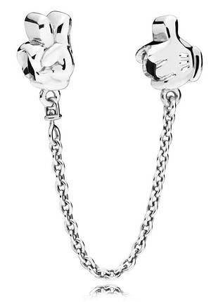 Серебряная защитная цепочка pandora disney