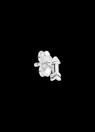 Серебряная серьга "мой ориентир" 298551c00