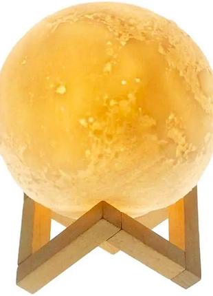 Настольный светильник луна, 3d ночник moon lamp 14 см