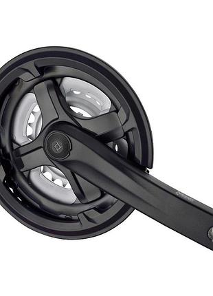 Шатун алюміній l170мм 24-34-42т під квадрат чорний prowheel ta-cm68 с pl защитой