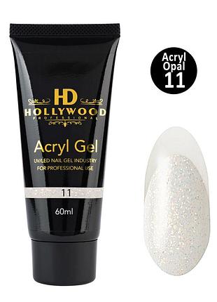 Акригель 11 перлинний шимер / pearl shimmer hd hollywood 60 гр