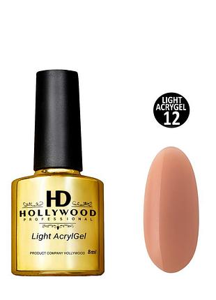 Рідкий акригель light acrygel 12 світла карамель hd hollywood