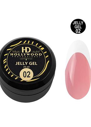 Гель желе jelly gel 02 сахарная пудра hd hollywood 25мл
