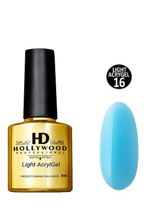 Жидкий акригель light acrygel 16 голубой hd hollywood