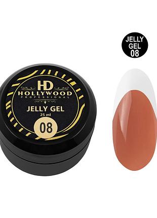 Гель желе jelly gel 08 корица нюд hd hollywood 25мл