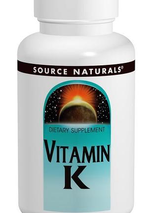 Вітамін к 500мкг, source naturals, 200 таблеток